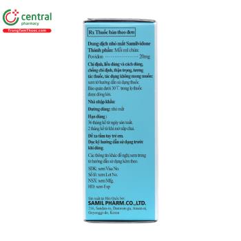 Thuốc nhỏ mắt Samil-Vidone 10ml - Hỗ trợ giảm các triệu chứng khô mắt