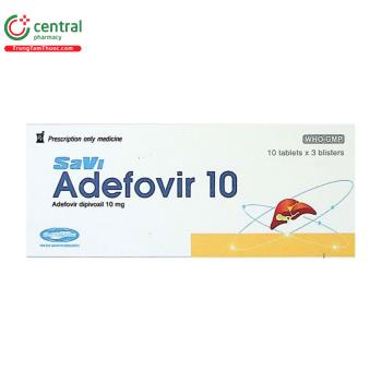 Thuốc SaVi Adefovir 10mg - Điều trị viêm gan B mạn tính ở người lớn
