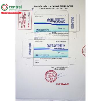 Thuốc Sulpirid 50mg F.T Pharma điều trị triệu chứng tâm thần phân liệt