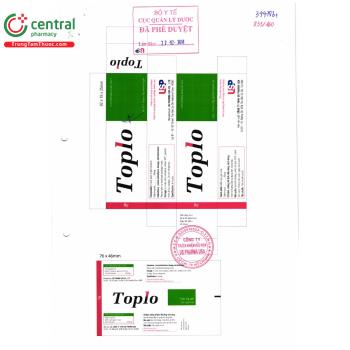 Thuốc Toplo 10mg/g - Điều trị tại chỗ bệnh nấm da, nấm móng, lang ben