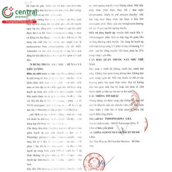 Thuốc Trinitrina dùng nhồi máu cơ tim cấp, tăng huyết áp kịch phát