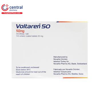 [CHÍNH HÃNG] Thuốc Giảm đau, Chống Viêm Voltaren 50 Dùng Như Thế Nào?