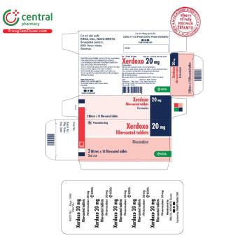 Thuốc Xerdoxo 20mg - Phòng ngừa huyết khối ở người trưởng thành