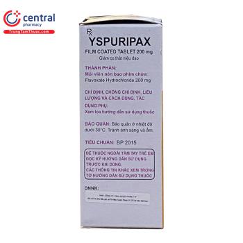 Thuốc Yspuripax - Điều trị co thắt cơ trơn đường tiết niệu, tiểu khó