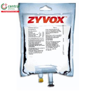 Thuốc Zyvox 2mg/1ml điều trị nhiễm khuẩn trong viêm phổi, nhiễm trùng ...