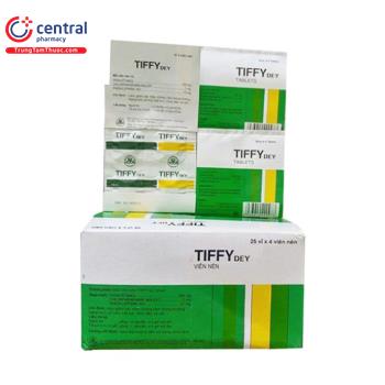 Thuốc Tiffy Dey (25 vỉ x 4 viên): Chỉ định, liều dùng & lưu ý sử dụng