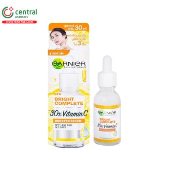 Tinh chất dưỡng sáng da Garnier Skin Naturals Bright Complete 30x Vitamin C Booster Serum