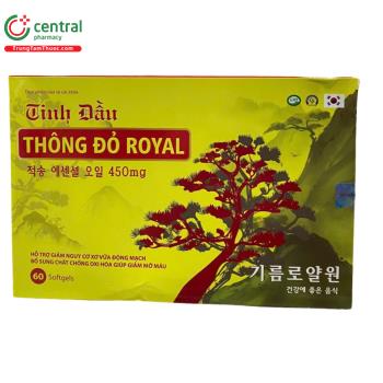 Tinh Dầu Thông Đỏ Royal 450mg Vitapharm 