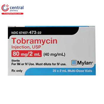 Tobramycin Injection USP 80mg/2ml