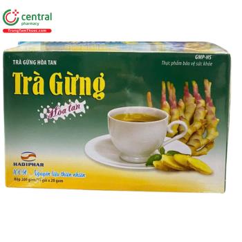 Trà gừng hòa tan Ginger Tea Hadiphar