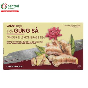 Trà gừng sả Lado Herbal