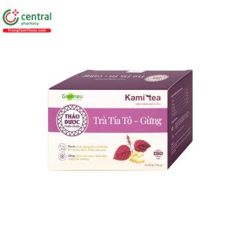 Trà Thảo Dược Tía Tô - Gừng Kami Tea (Hộp 20 Túi x 2g)