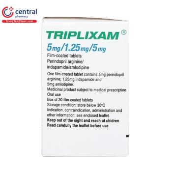 Thuốc Triplixam 5mg/1.25mg/5mg - Điều trị cao huyết áp thể nặng