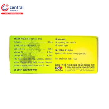 Thuốc ngủ USA Rotin-F là thuốc gì? Uống như thế nào? Giá bao nhiêu?