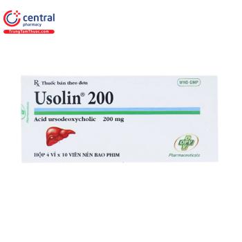 [CHÍNH HÃNG] Thuốc Usolin 200mg - giúp làm tan sỏi mật