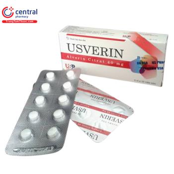 Thuốc USVERIN điều trị triệu chứng đau ở gan mật chứa Alverin Citrat