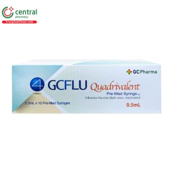 Vắc xin GCFlu Quadrivalent Pre-filled Syringe inj. - Phòng ngừa cúm