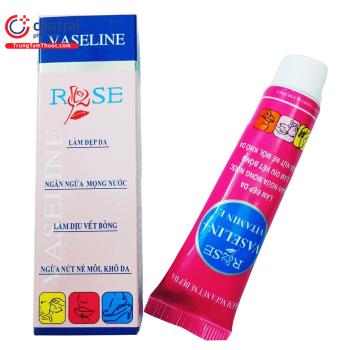 Vaseline Rose Vitamin E 10g hỗ trợ giảm khô, nứt nẻ, làm dịu da