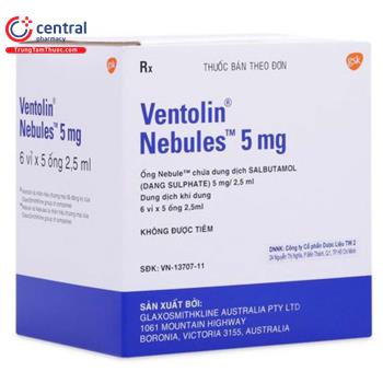 Ventolin Nebules 5mg/2,5ml