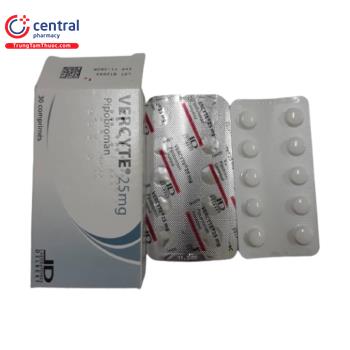 [CHÍNH HÃNG] Thuốc Vercyte 25mg trị bệnh đa hồng cầu nguyên phát