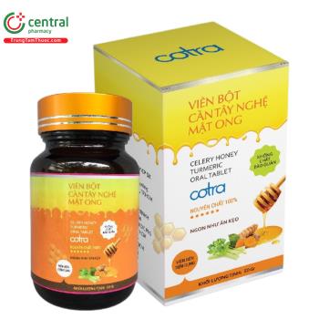 Viên bột cần tây nghệ mật ong Cotra