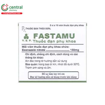 Viên đạn đặt phụ khoa Fastamu 150mg