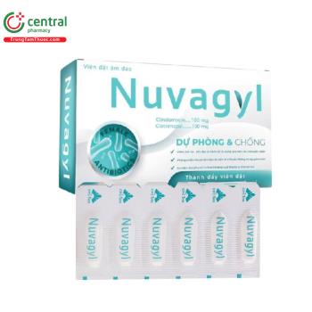 Viên đặt âm đạo Nuvagyl 100mg/100mg