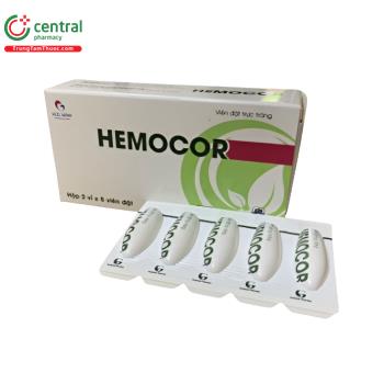 Viên đặt trực tràng Hemocor 