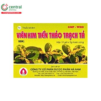 Viên kim tiền thảo trạch tả Hà Nam