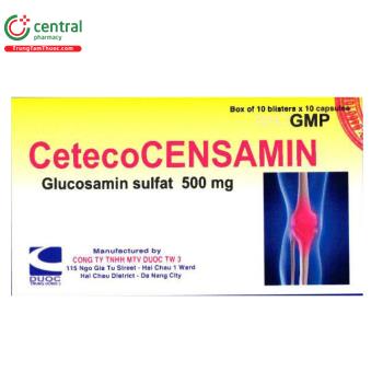 Viên nang cứng Cetecocensamin 500mg