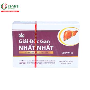 Viên nén Giải Độc Gan Nhất Nhất hạ men gan, tăng cường chức năng gan, bổ gan (2 vỉ x 10 viên)
