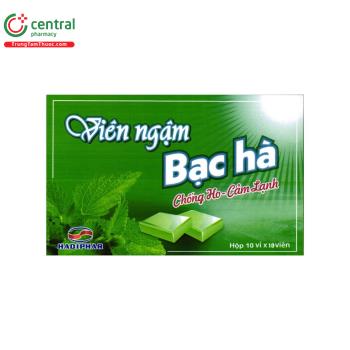 Viên ngậm bạc hà Hadiphar