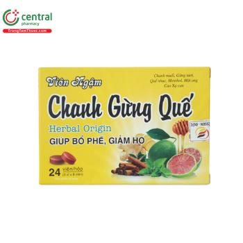 Viên Ngậm Chanh Gừng Quế