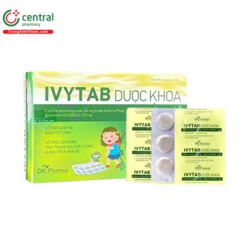 Viên ngậm ho Ivytab Dược Khoa 