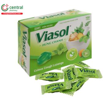 Viên ngậm Viasol Húng Chanh