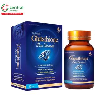Viên uống Glutathione Hera Diamond hỗ trợ cải thiện độ ẩm, làm đẹp da