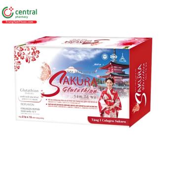 Viên uống sáng da Sakura Glutathion Sâm Tố Nữ
