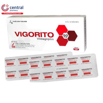 [CHÍNH HÃNG] Thuốc Vigorito 50mg - Thuốc điều trị bệnh tiểu đường