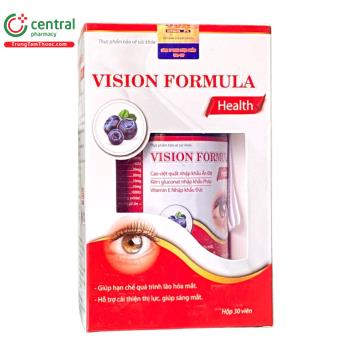 Thuốc Vision Formula Health - Hỗ trợ cải thiện thị lực, giúp sáng mắt