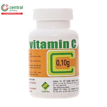 Vitamin C 0.10g Vidipha (chai 200 viên)