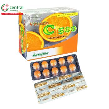 Vitamin C 500mg Vacopharm (Viên nén bao phim)