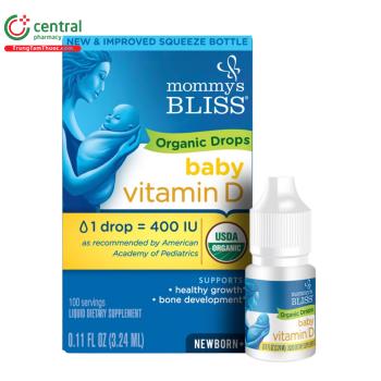 Vitamin D3 Mommy's Bliss Organic Drops 