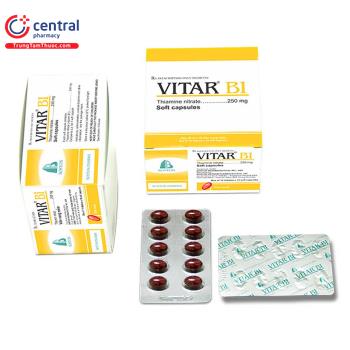 Thuốc Vitar B1 điều trị thiếu vitamin B1 nặng, rối loạn chuyển hóa