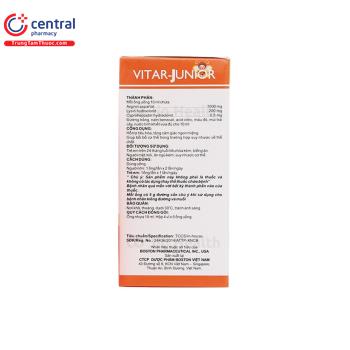 Thuốc Vitar Junior bổ sung acid amin và vitamin giúp bồi bổ cơ thể