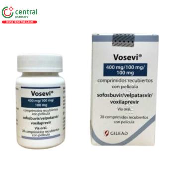 Thuốc Vosevi điều trị nhiễm virus viêm gan C mãn tính ở người lớn