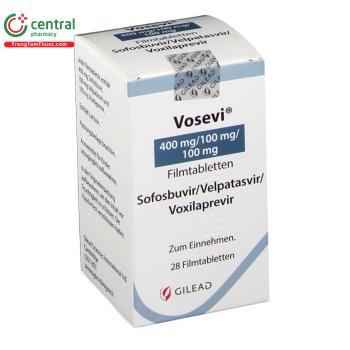 Thuốc Vosevi điều trị nhiễm virus viêm gan C mãn tính ở người lớn