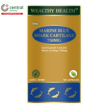 Wealthy Health Marine Blue Shark Cartilage 750mg