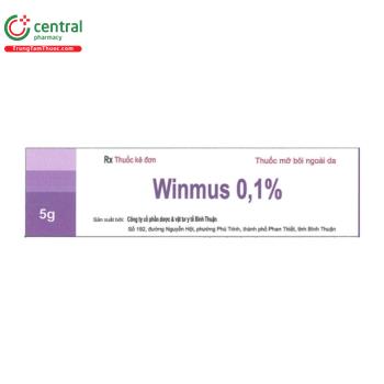 Thuốc Winmus 0,1% điều trị chàm thể tạng mức độ trung bình đến nặng
