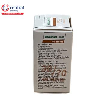[CHÍNH HÃNG] Thuốc Wosulin 30/70 40IU/ml 10ml: tác dụng, liều dùng