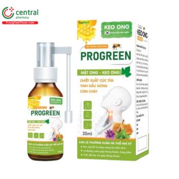 Xịt họng keo ong Progreen 30 ml